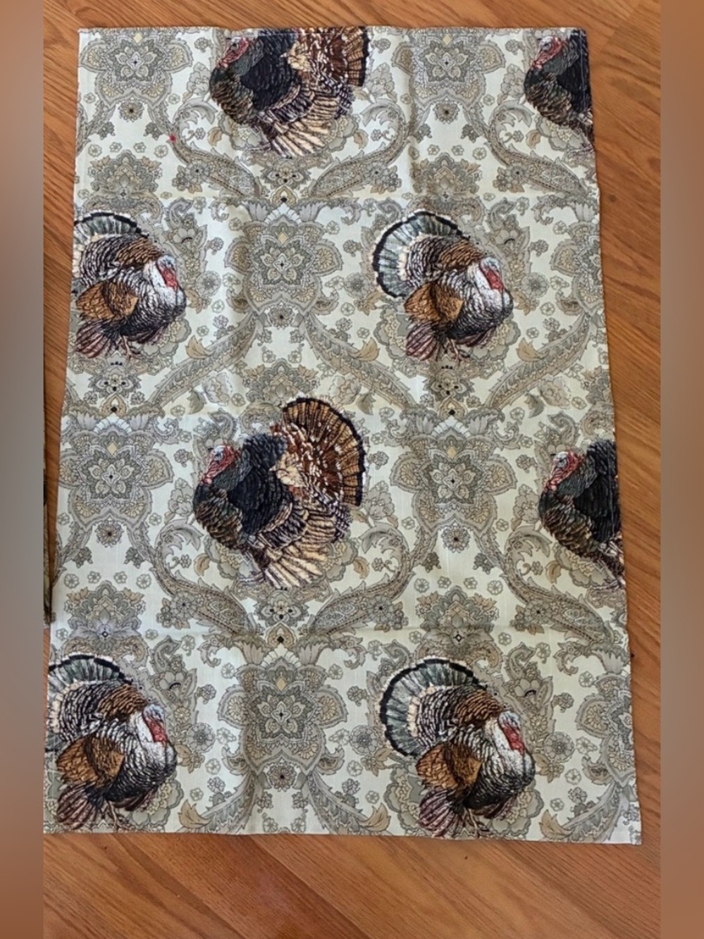 1 Williams Sonoma Plymouth Turkey Tea Towel Paisley Kitchen 20x29" NWOT